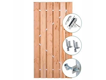 Schuttingdeur Tuindeur Privacy Douglas met stalen frame