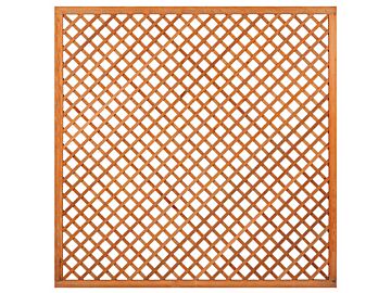 Trellis diagonaal recht met hardhouten kader 