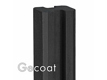 Tussenpaal antraciet gecoat 11.5x11.5x316cm betonsysteem Linde - voor motiefplaten of tuinscherm