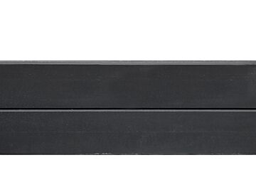 Motiefplaat blokhutprofiel  antraciet gecoat 26 x 3.5 x 184cm