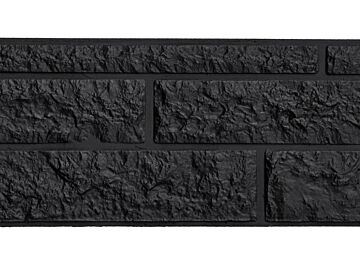 Motiefplaat Rustico antraciet gecoat 36 x 184 cm