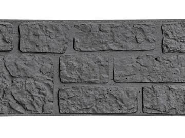 Motiefplaat romeins rotsmotief antraciet 184 cm