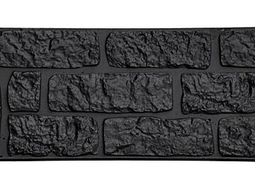 Motiefplaat romeins rotsmotief antraciet gecoat 184 cm
