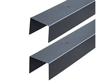 Verzinkt U-Profiel 50mm zwart