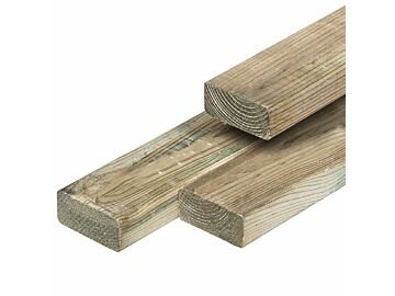 Timmerhout geimpregneerd grenen hout 4.4x9.5 cm
