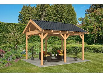 Overkapping zadeldak Hamar L 478x395 cm type 1 onbehandeld
