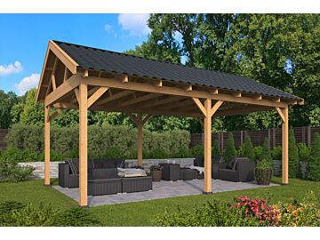 Overkapping zadeldak Hamar XL 678x445 cm type 1 onbehandeld