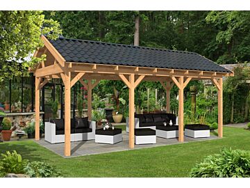Overkapping zadeldak Hamar L 690x395 cm type 5 onbehandeld