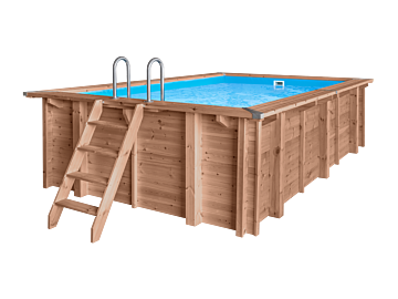 Houten zwembad 502x322cm Santa Cruz
