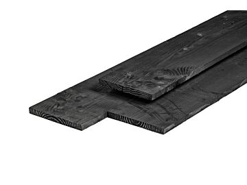 Tuinplank Douglas Zwart Geïmpregneerd 2.5x25cm