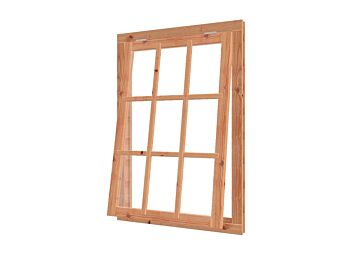 Uitzetraam 9-ruits douglas B85.2xH121.2cm 