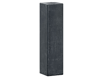 Betonpoer 14x14x60 cm antraciet M16 