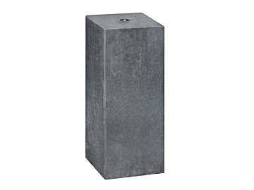 Betonpoer 20x20x50 cm antraciet M16