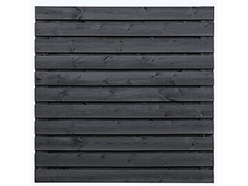 Tuinscherm Fulda zwart gespoten 180x180cm