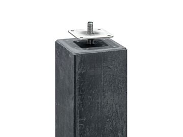 Betonpoeren Antraciet 15x15x60cm - M16 - kleine velling