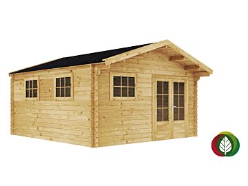 Blokhut Aalden 45mm 450x500cm - Duxwood