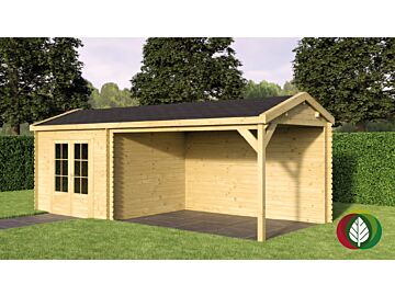 Blokhut Graz 700 x 250 cm - 28mm