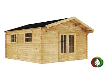 Blokhut Rolder 45mm 450x500cm - Duxwood