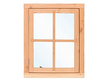 Enkel draairaam LD lariks douglas B77.6xH94.6cm