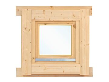 Draai kiepraam voor blokhut 62.5 x 62.5 cm