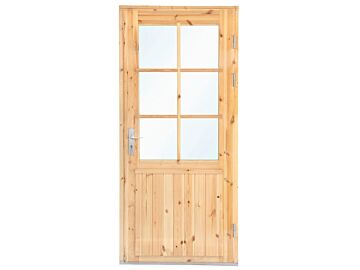 Enkele deur XXL dubbel glas 106.5 x 215 cm - Rechtsdraaiend