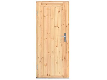 Enkele deur vuren dicht 90.5 x 196 cm - Linksdraaiend