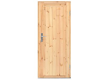 Enkele deur vuren dicht 90.5 x 196 cm - Rechtsdraaiend