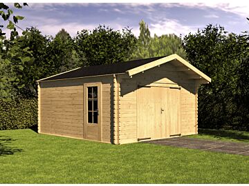 Houten garage Finn 500 x 500 cm