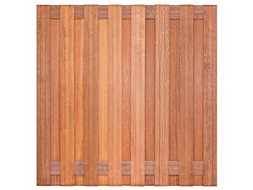 Tuinscherm Kampen hardhout 17-planks 