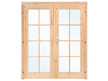 Dubbele deur met ramen 166.5 x 196 cm