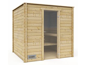 Binnensauna 205 x 205 cm Finse sauna 
