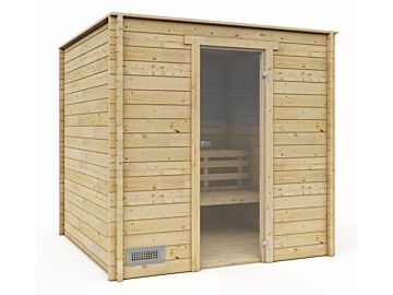 Binnensauna 205 x 168 cm Finse sauna 