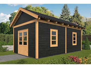 Overkapping zadeldak Hamar XL 678x445 cm type 4 met zwarte wanden