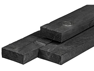 Timmerhout Ligger Douglas Zwart Geïmpregneerd 6.3x17.5cm