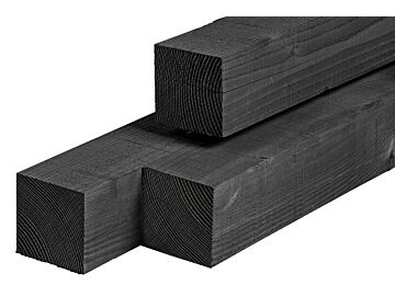 Tuinpalen Douglas Zwart Geïmpregneerd 15x15cm
