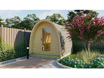 Pod Sauna Tolva 230 x 259 cm Vurenhout 