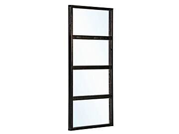 Glaswand modern zwart dubbel Wandmodule