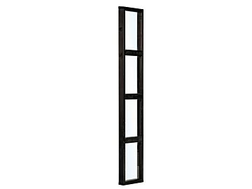 Glaswand modern zwart enkel Wandmodule
