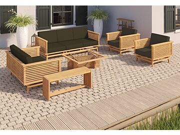 Teak loungeset riverside