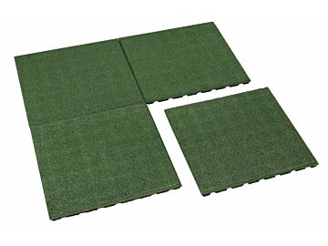 Rubber tegel groen 50 x 50 cm