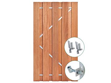 Schuttingdeur Tuinpoort Solide hardhout met stalen frame