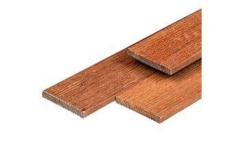 Tuinplank hardhout met relief 1.2x9cm
