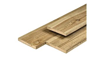 Schutting tuinplank grenen hout geimpregneerd 1.7 x 14.5 cm