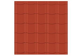 Easypan gladde dakpanplaat rood 