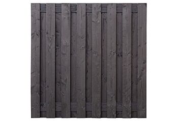 Tuinscherm Sabien zwart geimpregneerd 17-planks 180x180cm