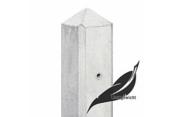 Betonpaal Amstel wit / grijs lichtgewicht 10 x 10 cm