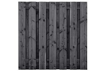 Tuinscherm Wolfsburg zwart 15-planks 180x180cm