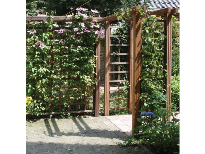 Rechte trellis recht hardhout 180x45cm