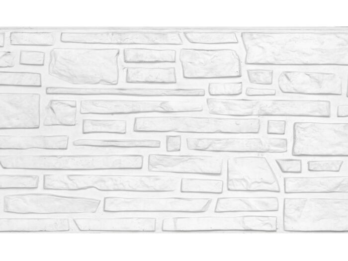 Motiefplaat Rustico wit/grijs 36x184cm 