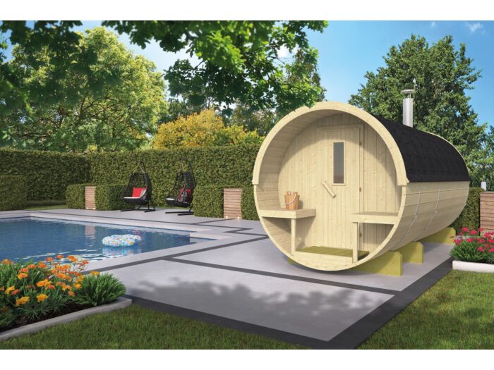 Barrelsauna 205 x 400 cm